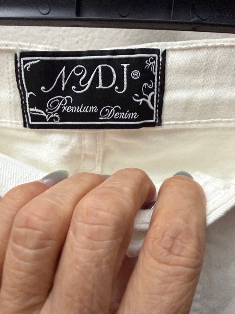 NYDJ Cream Straight-Leg Jeans - Picture 2 of 13